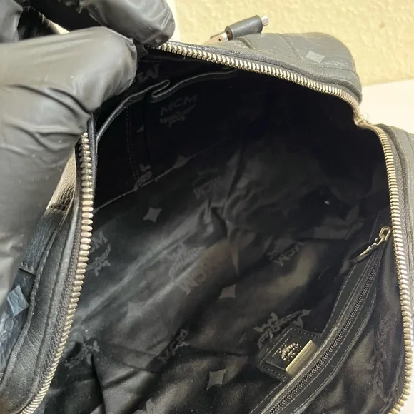 MCM Black Satchel - Picture 13 of 14